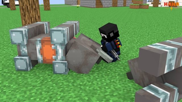 MONSTER SCHOOL : HEROBRINE AND TYRANNOSAURUS - MINECRAFT ANIMATION смотреть онлайн