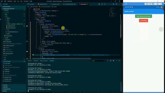 How to Display over other Apps Flutter ? смотреть онлайн
