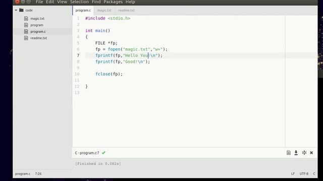 C Programming - append to file смотреть онлайн