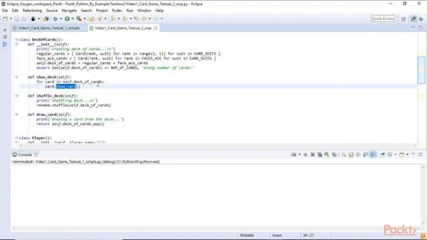 Python By Example: Deck of Cards Game Using Textual Cards|packtpub.com