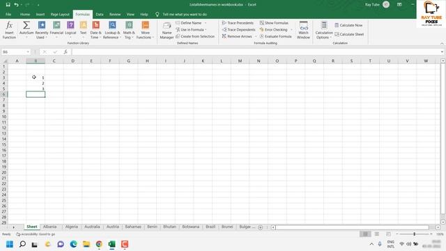How to List All Sheet Names In An Excel Workbook смотреть онлайн
