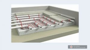 Слои или пирог водяного теплого пола