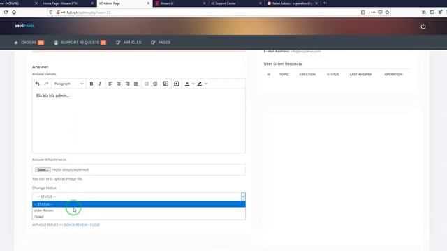 xcPanel, Support Center System смотреть онлайн