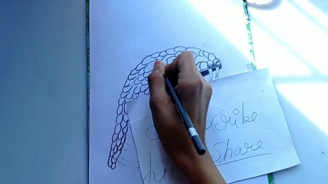 How to draw realistic snake sketch | смотреть онлайн
