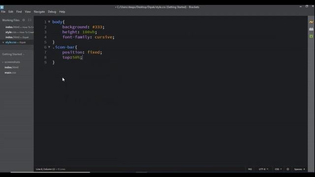How To Create Sticky Social Media Button with HTML and CSS смотреть онлайн