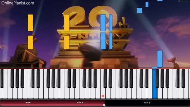 20th Century Fox Fanfare - Piano Tutorial / Piano Cover смотреть онлайн