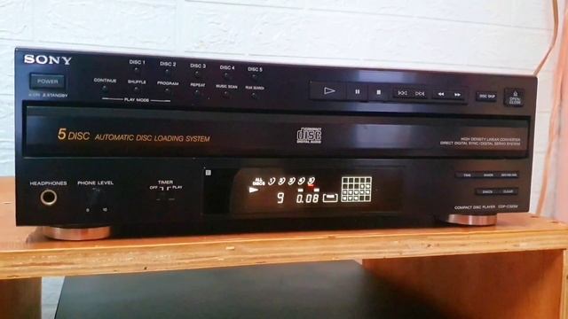 sony cdp-c325m 5 disc changer demo test смотреть онлайн