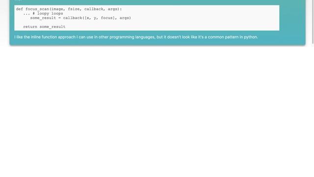 Inline callback functions in python смотреть онлайн