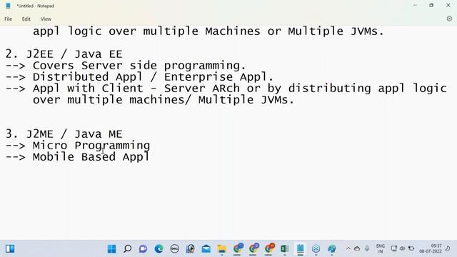 CORE JAVA tutorials || Session - 1 || by Mr. Nagoor Babu On 08-07-2022 @8:30AM IST смотреть онлайн