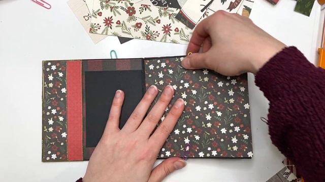 Accordion Mini Album PAPER MATTING PROCESS Video Tutorial Part 2 #scrappychristmaskrafts смотреть онлайн