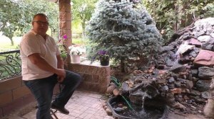 Как сделать водопад своими руками из природного камня .