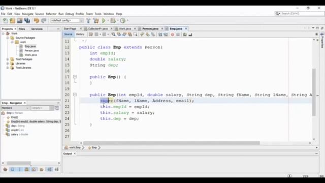 JAVA INHERITANCE WITH EXAMPLE смотреть онлайн