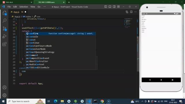 React Native tutorial #56 List with API data смотреть онлайн