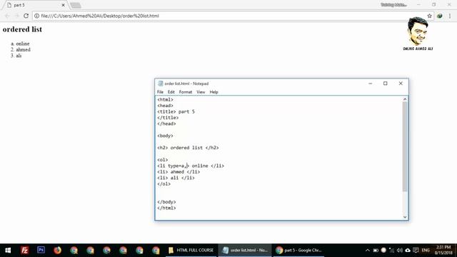 Un order List Html - Best way To Make Unorder list In HTML And CSS Full Course Part 5 смотреть онлайн