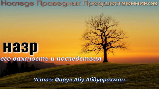 НАЗР. ЕГО ВАЖНОСТЬ И ПОСЛЕДСТВИЯ