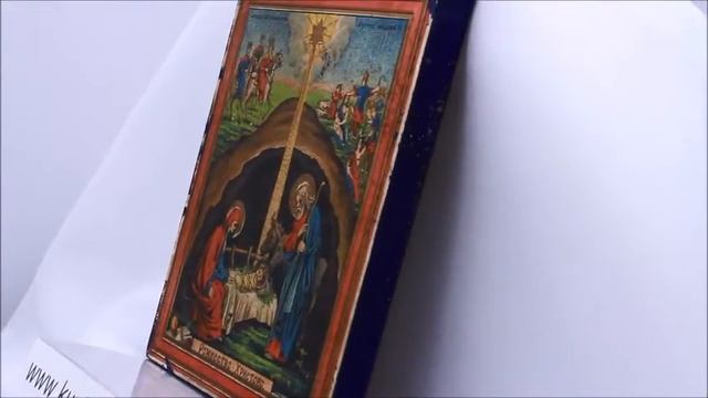 Икона печатная Рождество Христово, с печатью Наместника Патриарха, 19 век, Иерусалим. PI0062 смотреть онлайн