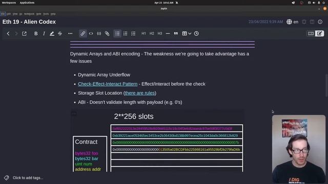 Ethernaut CTF - Alien Codex (Level 19) смотреть онлайн