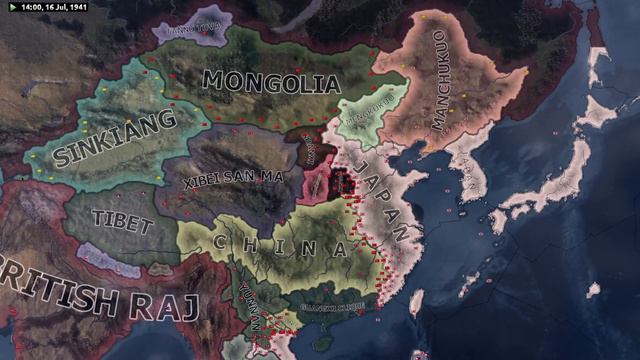 HOI 4 Timelapse [Vanilla] - Chinese United Front VS Greater East-Asian Co-Prosperity Sphere смотреть онлайн