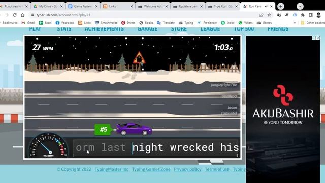 Typing Game: Type Rush (Street Race) (4.0/5.0) — How to play & Review смотреть онлайн