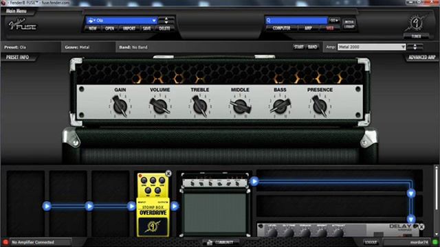 Fender Mustang I Metal 2000 High gain preset Demo (Douglas Grendel) смотреть онлайн