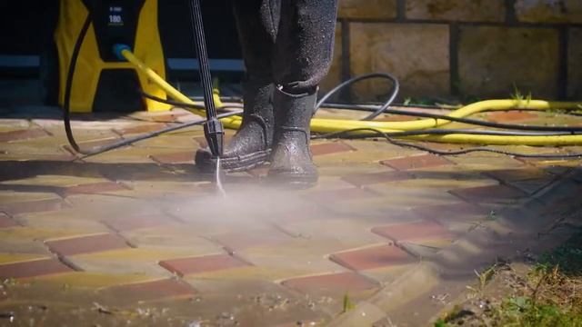 Мойка высокого давления DENZEL 180D Разные насадки смотреть онлайн