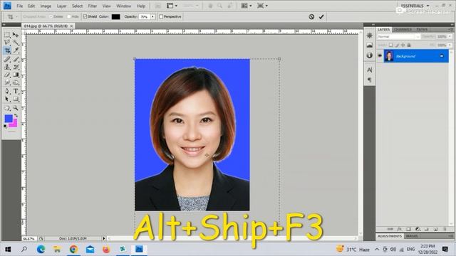 Photoshop me ek 1 click me passport size photo kaise banaye F32 key ki setting kaise save kare смотреть онлайн