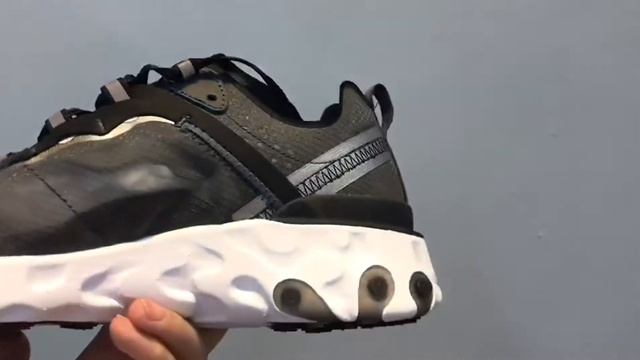 Nike React Element 87 Anthracite-Black White AQ1090 0011 смотреть онлайн