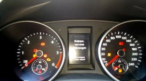 Тест стрелок при включении зажигания Volkswagen Golf mk VI 6