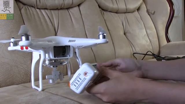 Сборка квадрокоптера Dji. Квадрокоптер Dji перед полетом.