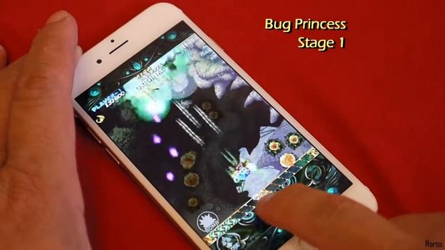 iPhone 6 gaming - Bug Princess / Mushihimesama Stage 1 gameplay смотреть онлайн
