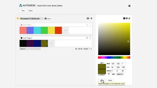 Use AutoCAD Color Book Editor смотреть онлайн