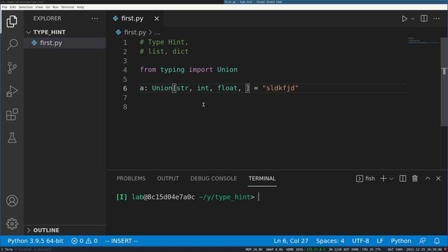 Python Type Hint Introduction смотреть онлайн