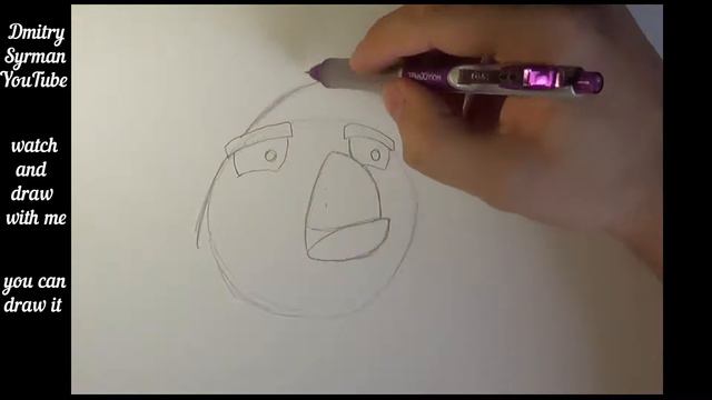 How to draw angry birds Matilda смотреть онлайн