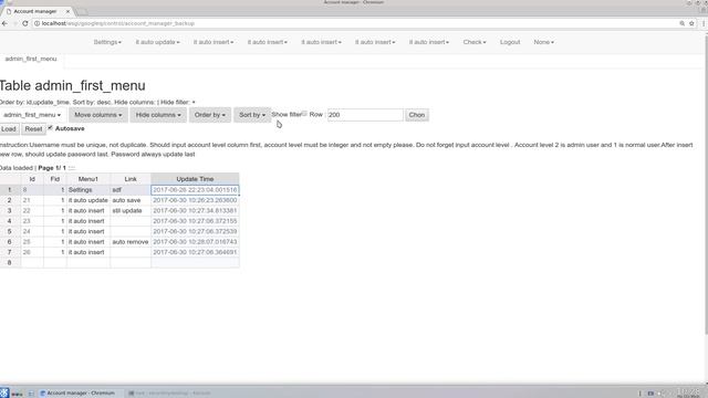 Handsontable with Postgresql , apache,modwsgi,webob,beaker,psycopg2 смотреть онлайн