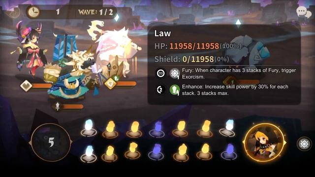 《Sdorica - Mirage -》 Law SR Skill Showcase смотреть онлайн