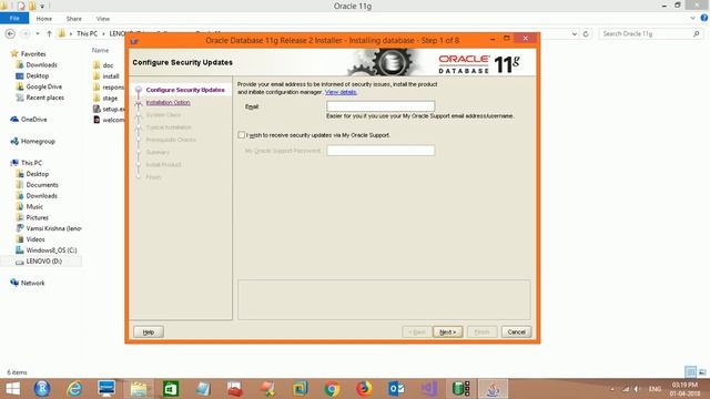 Oracle 11g Installation смотреть онлайн