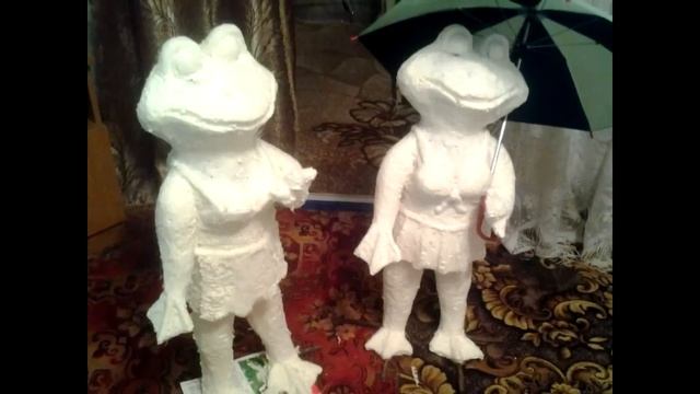 Поделки из монтажной пены. Лягушки смотреть онлайн
