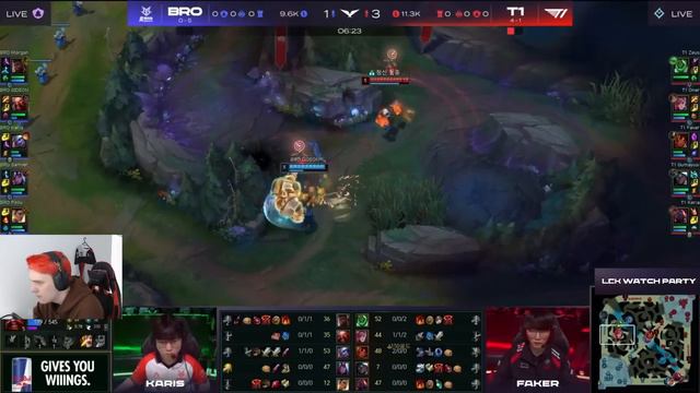 T1 ВЕСЕЛЯТСЯ: ZAC TOP, SION BOT  | T1 VS BRO | LCK SPRING 2024