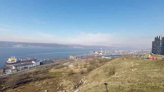 Вид на Кольский залив с улицы Чумбарова-Лучинского смотреть онлайн