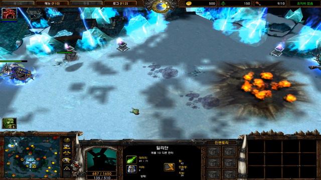 Warcraft 3 Fighting A Symphony of Frost and Flame campaign Heroes! смотреть онлайн