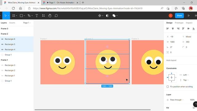 Figma Tutorial - Moving Eyes Animation (Hover) смотреть онлайн