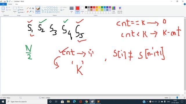 K-GOODNESS STRING | GOOGLE KICKSTART ROUND A 2021 смотреть онлайн