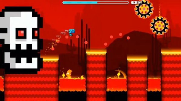 прохождение Press Start. Geometry Dash subzero