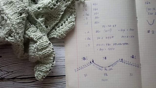 Совместное вязание. Джемпер из серии ажурных узоров. часть 5. смотреть онлайн