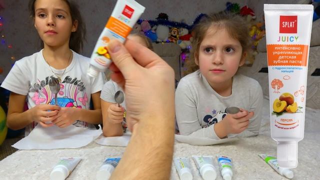 УГАДАЙ ПАСТУ# ЧЕЛЛЕНДЖ с ЗУБНОЙ ПАСТОЙ/WHAT TOOTHPASTE? смотреть онлайн