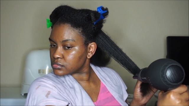 Watch Me Stretch My Hair With Nume Signature Hair Dryer | Straightening My Hair смотреть онлайн