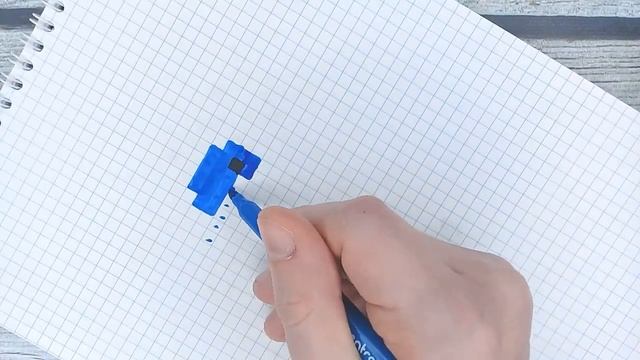 Маленькие рисунки по клеткам / Как рисовать милого кита / Рисование по клеточкам / Лайк АРТ смотреть онлайн