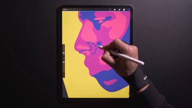 Drawing A Minimal Portrait In Procreate | iPad Pro смотреть онлайн