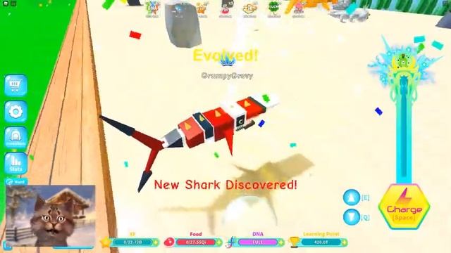 I Unlocked King Shark Evolution! Max Size & Power! | Roblox Shark Evolution смотреть онлайн
