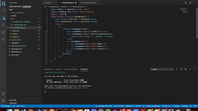 React Tutorial - Build a Navbar using React & Flexbox (Beginner) смотреть онлайн